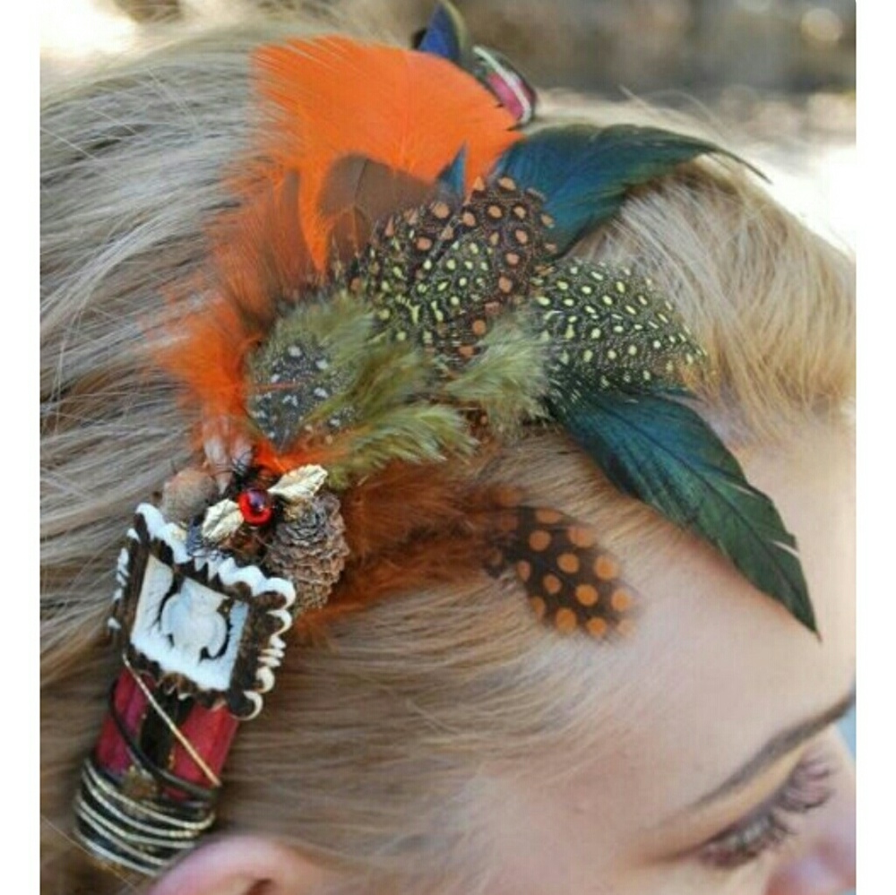 Handmade Owl headband. Owl carved from antlers.